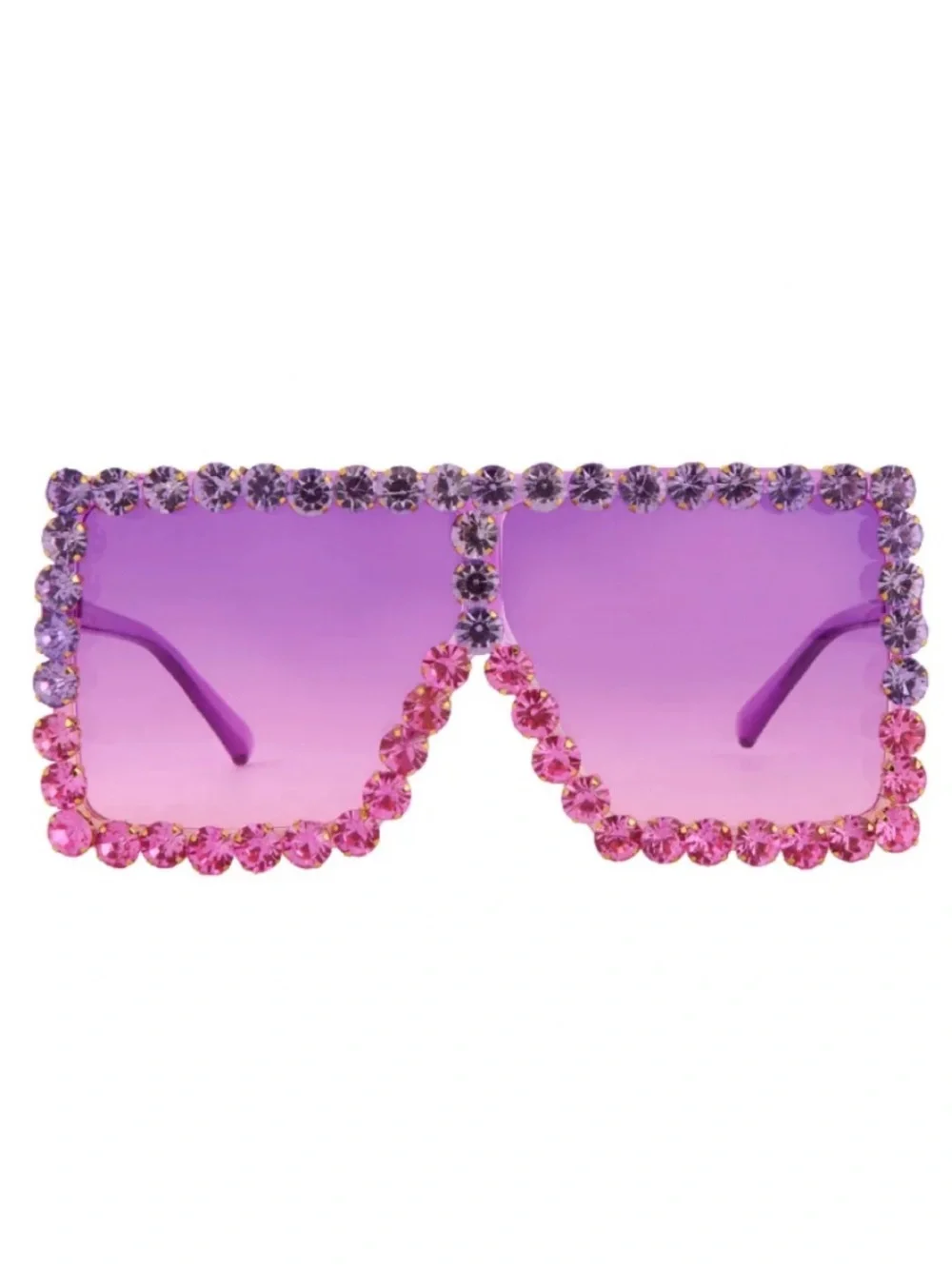 BIG Pink & Purple BLING Sunglasses, CRYSTAL DIAMOND EMBELLISHED